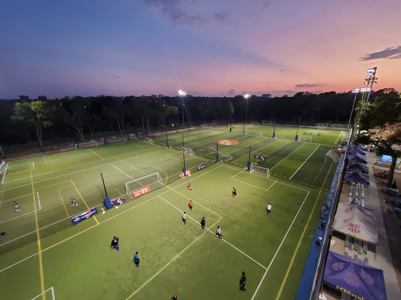 Youth player taking a shot in a match